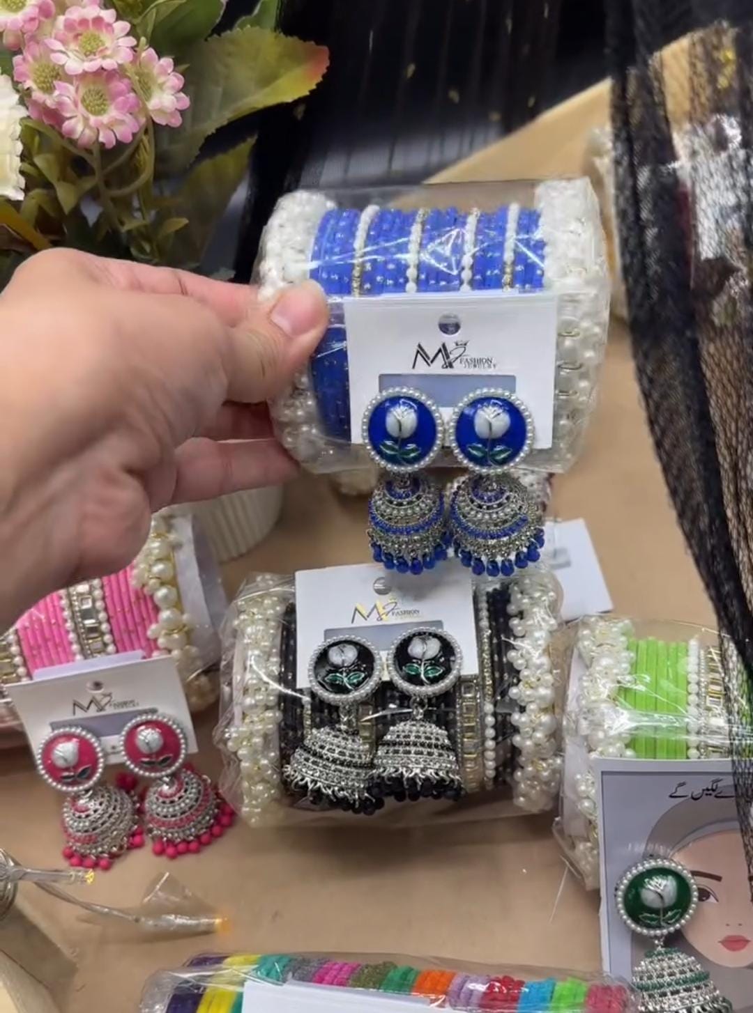 Bangles Churi Jhumka Set