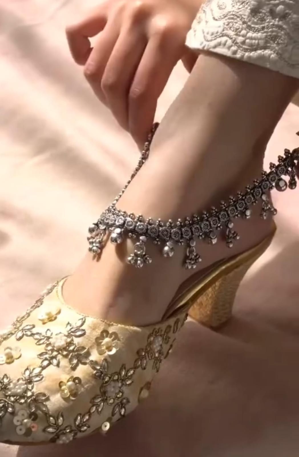 Silver Anklet Payal
