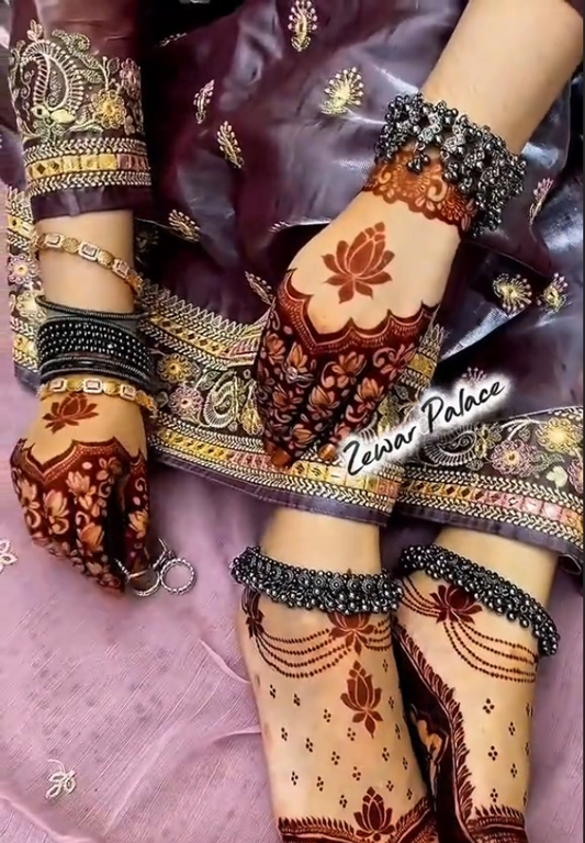 Signature Silver Payal (Pair)