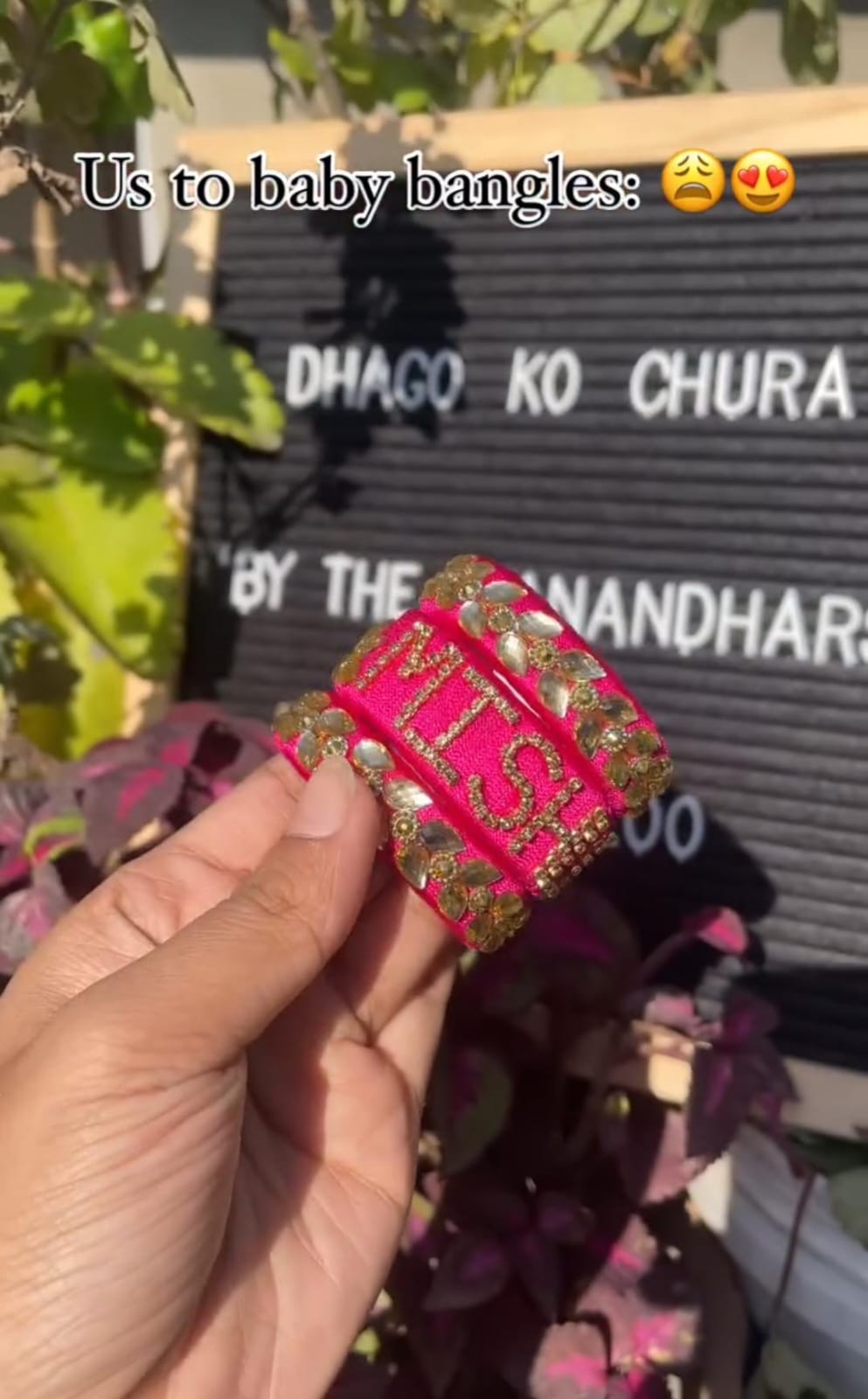 Customised Baby Bangles Set