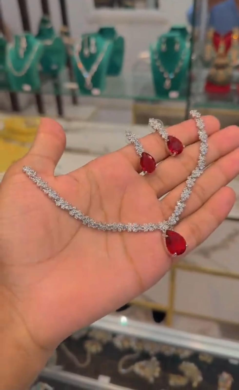 Zircon Stone Necklace