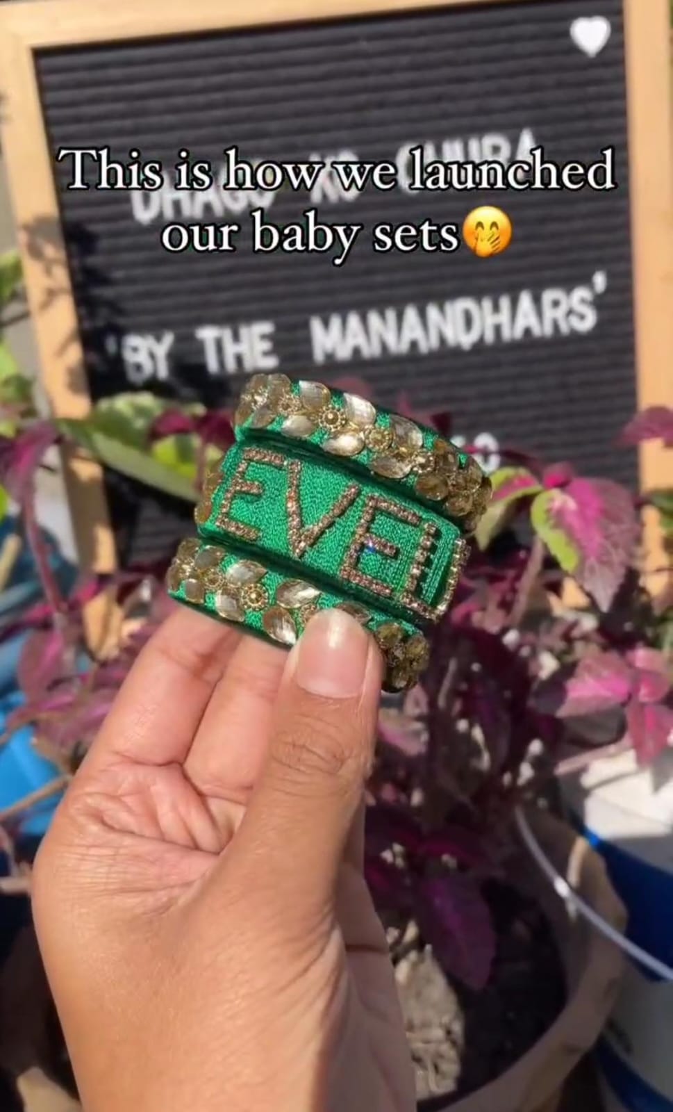 Customised Baby Bangles Set