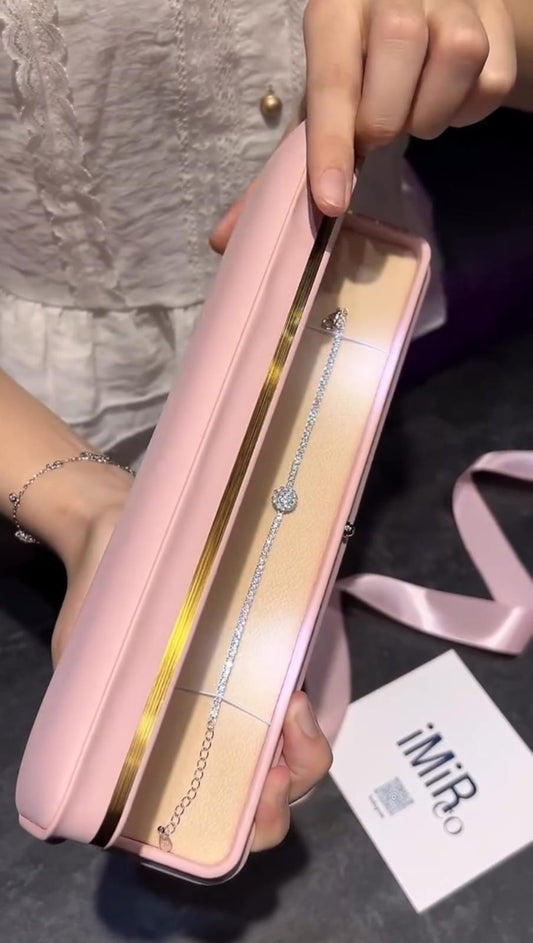 Italian silver stone bracelet